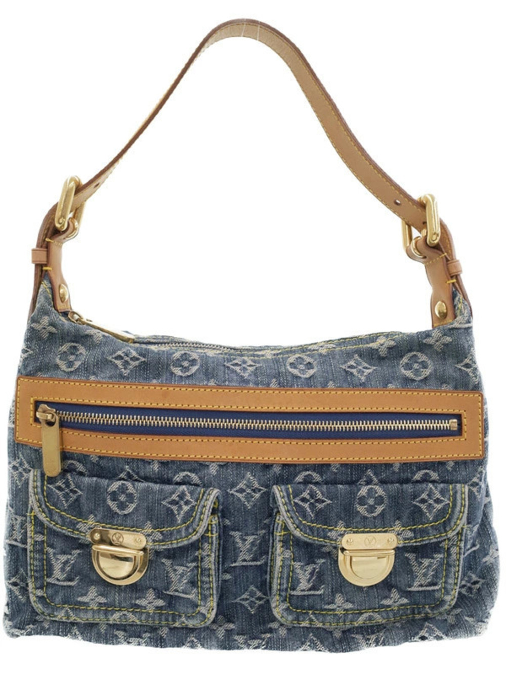 Louis Vuitton Monogram Denim Baggy Shoulder Bag